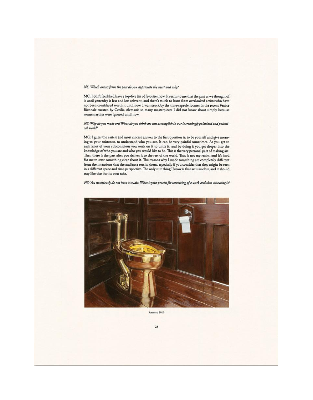 Maurizio Cattelan Complete Collection