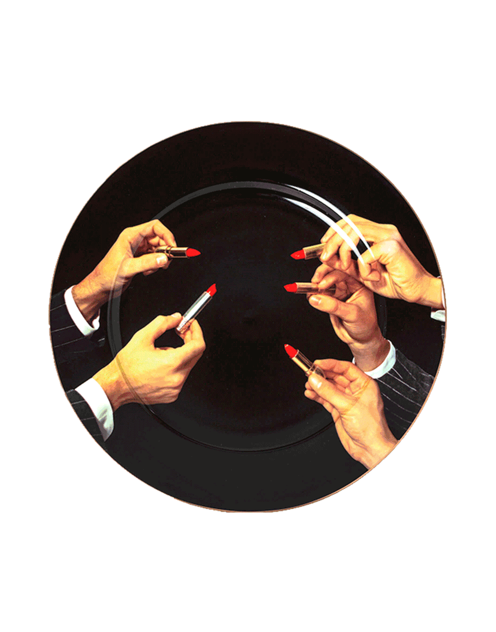 Porcelain Plate Gold Border