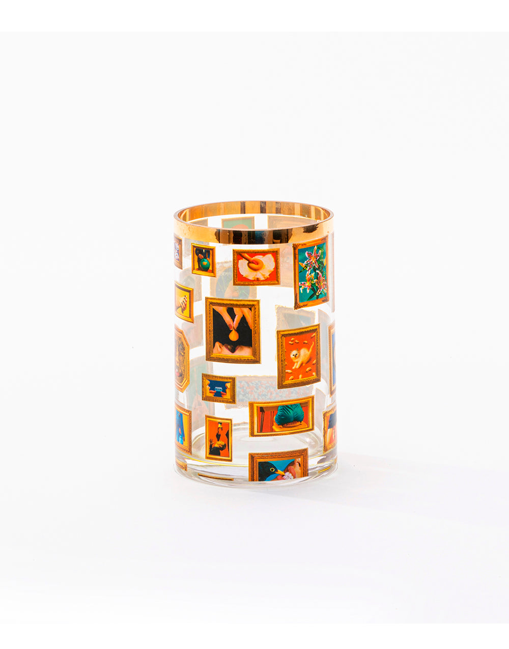 Glass Vase Cylindrical small