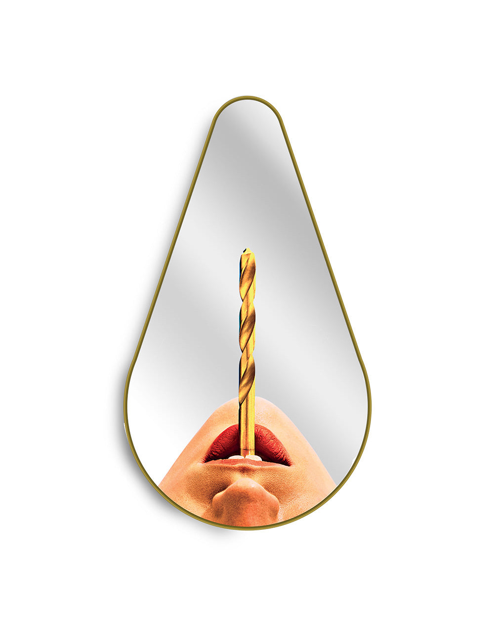 Mirror Gold Frame Pear