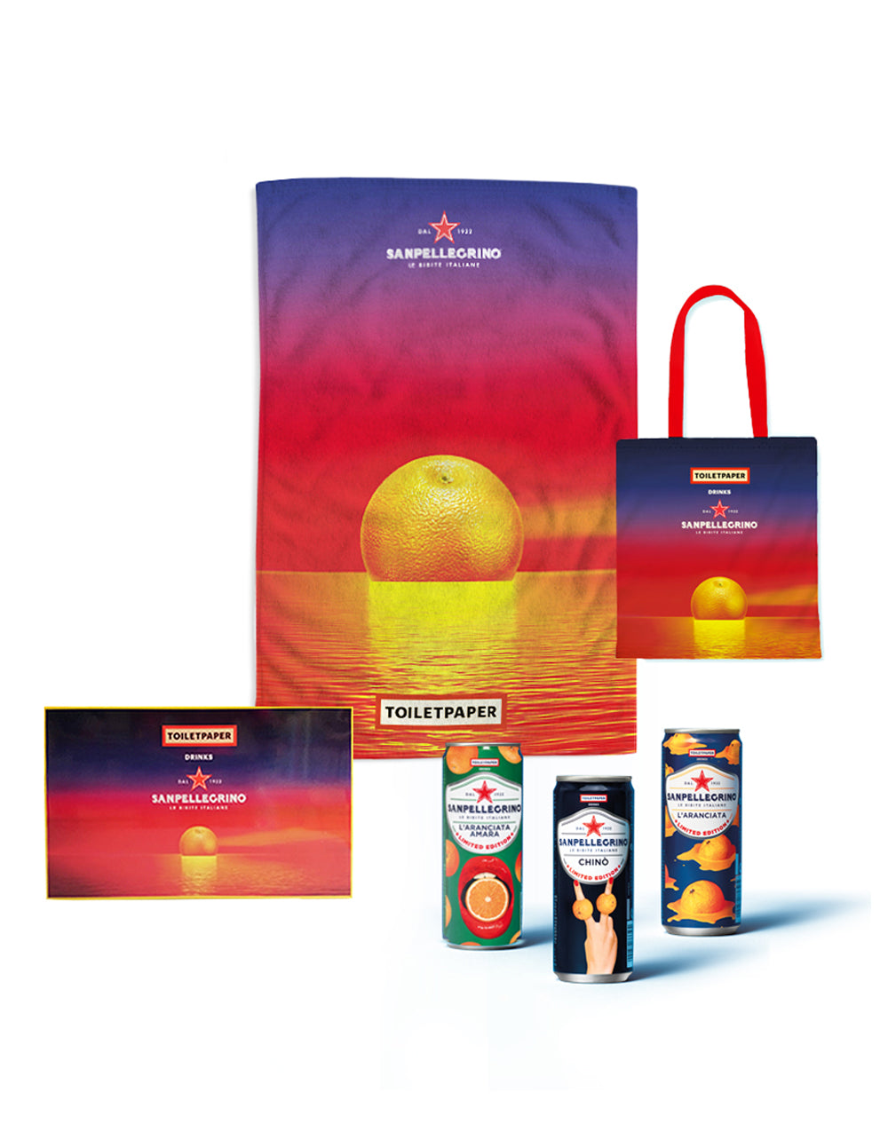 Toiletpaper drinks Sanpellegrino kit